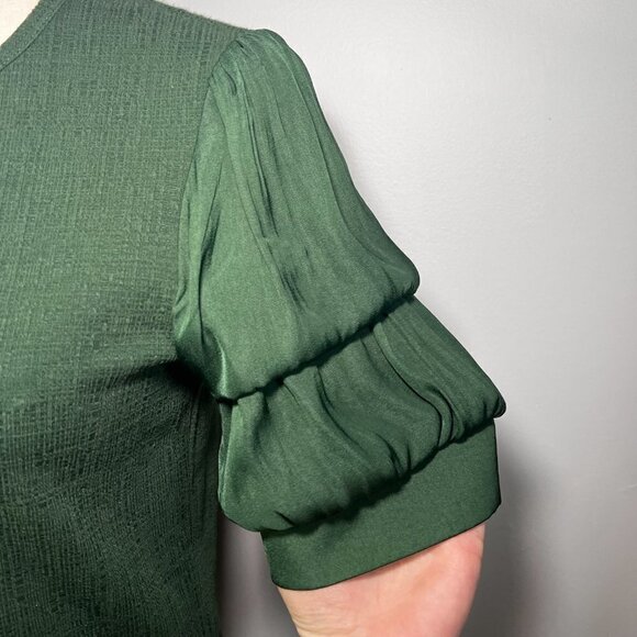 CURRENT AIR Green Katrijn Puff Sleeve Top Size XS - Picture 5 of 14